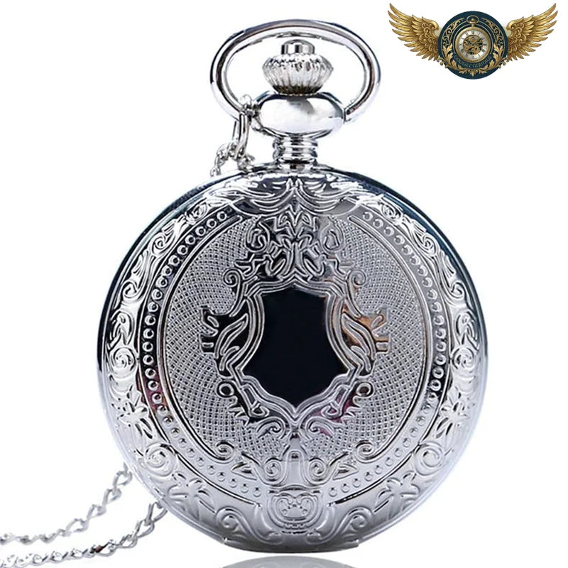 Le Blason Royal - Montre Gousset Héraldique Plaquée Or/Argent - Argent - Gousset-heritage
