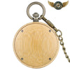 Le Bodhi - Montre de poche en Bois Clair à Gravure Zen - Vue 2 - Gousset-heritage