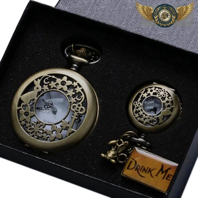 Le Cabinet - Montre Gousset Demi-Chasseur Quartz Bronze Antique - Vue 6 - Gousset-heritage
