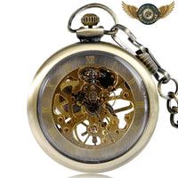 Le Cabinet - Montre Gousset Squelette Mécanique Bronze Vieilli - Gousset-heritage