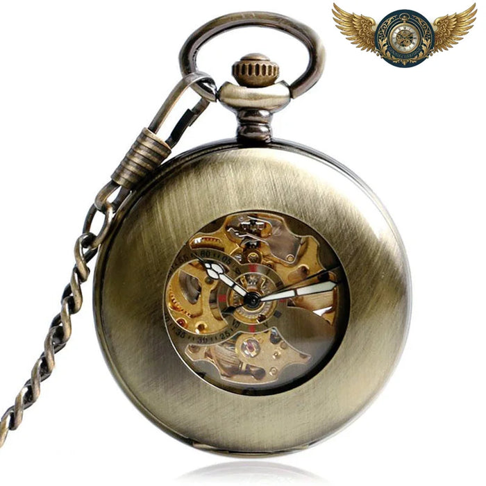 Le Cabinet - Montre à Gousset Demi-Chasseur Squelette Bronze - Vue 1 - Gousset-heritage
