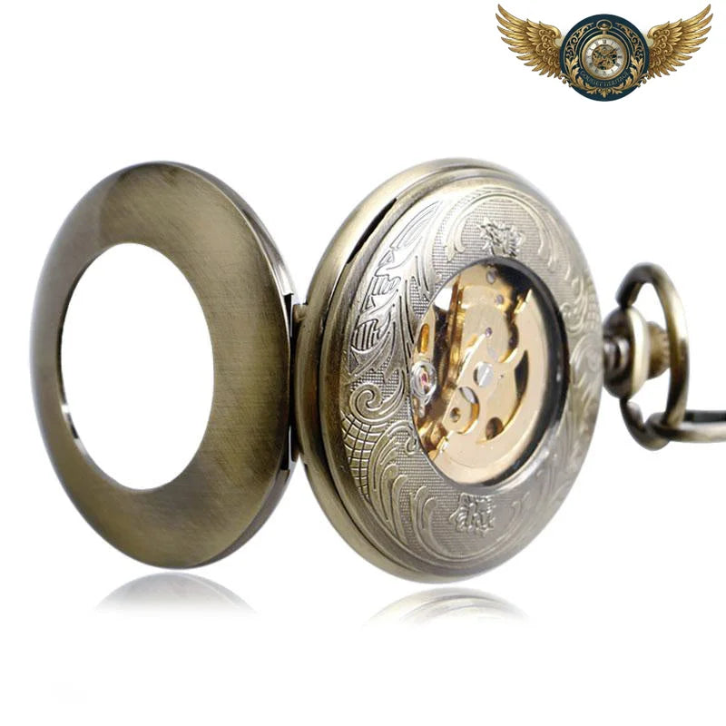 Le Cabinet - Montre à Gousset Demi-Chasseur Squelette Bronze - Vue 4 - Gousset-heritage