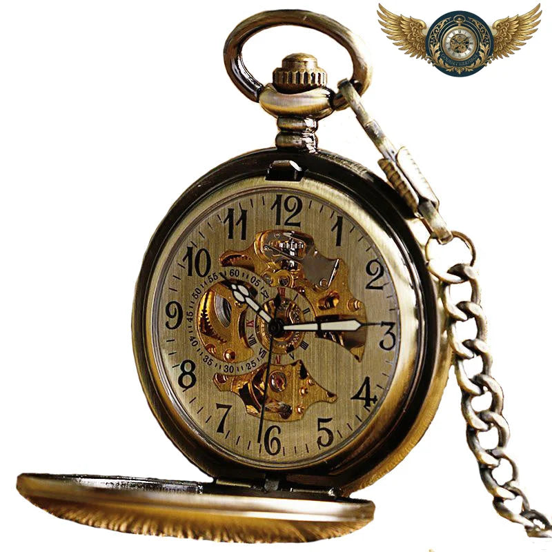 Le Cabinet - Montre à Gousset Demi-Chasseur Squelette Bronze - Vue 6 - Gousset-heritage
