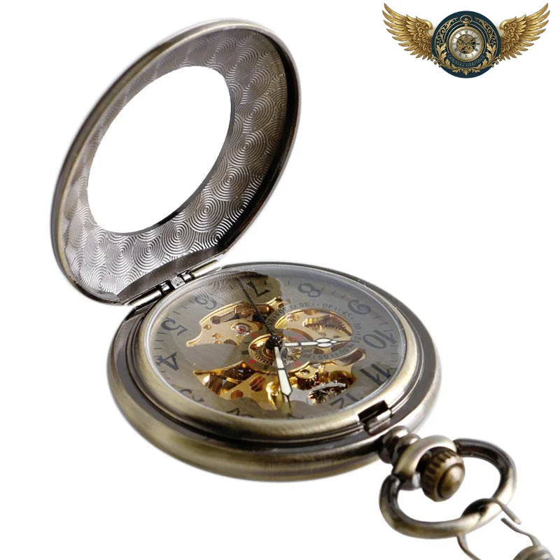 Le Cabinet - Montre à Gousset Demi-Chasseur Squelette Bronze - Vue 8 - Gousset-heritage