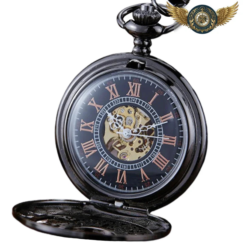 Le Cabinet Curieux - Montre Gousset Full Hunter Squelette Mécanique - Vue 3 - Gousset-heritage