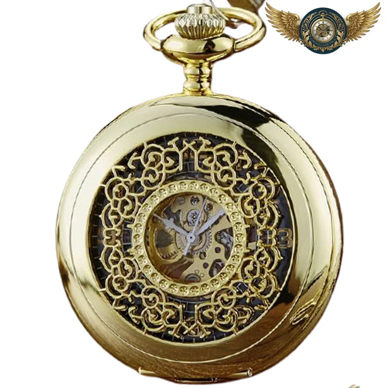 Le Cabinet Curieux - Montre Gousset Full Hunter Squelette Mécanique - Vue 4 - Gousset-heritage