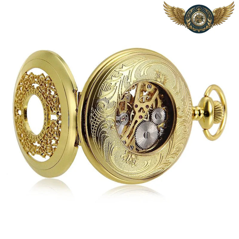 Le Cabinet Curieux - Montre Gousset Full Hunter Squelette Mécanique - Vue 7 - Gousset-heritage