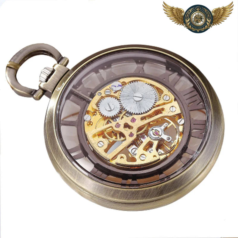 Le Cabinet | Montre Gousset Squelettée Mécanique 47 mm - Vue 5 - Gousset-heritage