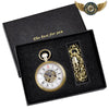 Le Cabinet de Curiosité - Montre Gousset Squelette Bronze Patiné - Vue 1 - Gousset-heritage