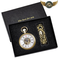 Le Cabinet de Curiosité - Montre Gousset Squelette Bronze Patiné - Gousset-heritage