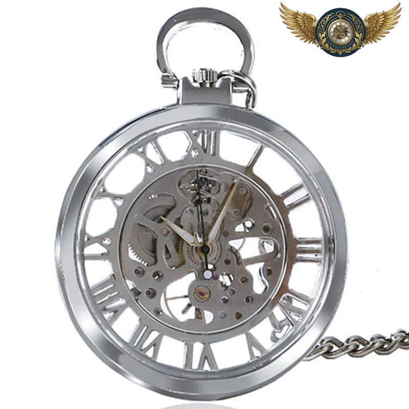 Le Calibre Révélé - Montre Gousset Squelette Mécanique 48mm - Argent - Gousset-heritage