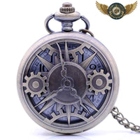 Le Capitaine - Montre Gousset Steampunk Bronze Patiné Quartz - Gousset-heritage