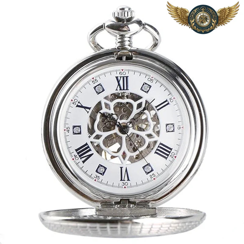 Le Céleste - Montre de Poche Demi Chasseur Mécanique Bleu Cobalt - Vue 2 - Gousset-heritage