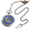 Le Céleste - Montre de Poche Demi Chasseur Mécanique Bleu Cobalt - Vue 4 - Gousset-heritage