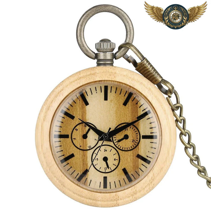 Le Chêne Urbain - Gousset Bois Quartz Triple Complication - Vue 1 - Gousset-heritage
