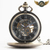 Le Chronographe Art Déco | Montre Chasseur Squelette Bronze - Vue 3 - Gousset-heritage