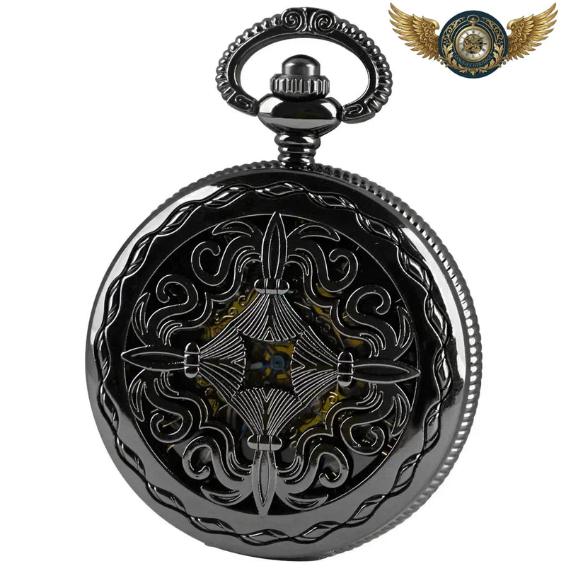 Le Chronographe Spectre - Montre Gousset Mécanique Squelette Ajourée