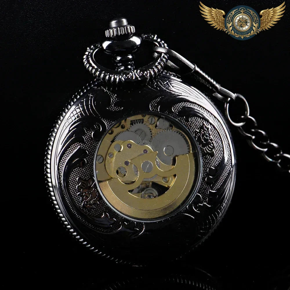 Le Chronographe Spectre - Montre Gousset Mécanique Squelette Ajourée - Vue 5 - Gousset-heritage