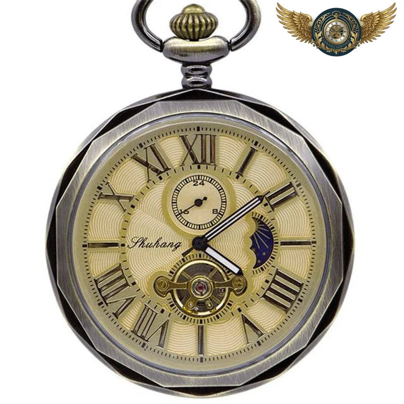 Le Chrononaute - Montre Gousset Mécanique Bronze Full Hunter