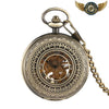 Le Chronos - Montre Gousset Mécanique Squelette Bronze Patiné - Bronze - Gousset-heritage