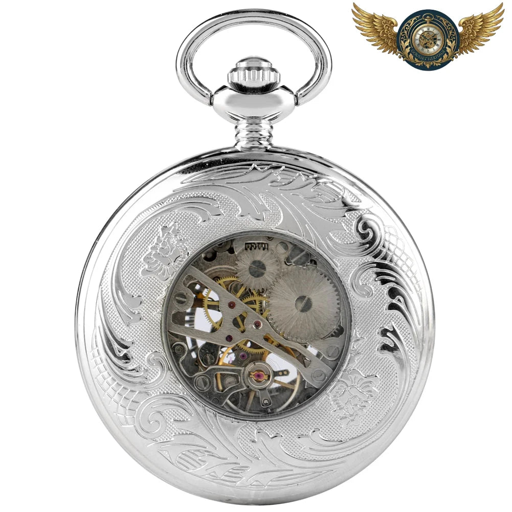 Le Chronos - Montre Gousset Mécanique Squelette Bronze Patiné - Vue 6 - Gousset-heritage