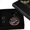 Le Chronos Ailé - Montre Gousset Mécanique Full-Hunter Cuivré - Cuivre - Gousset-heritage