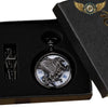 Le Chronos Ailé - Montre Gousset Mécanique Full-Hunter Cuivré - Noir - Gousset-heritage