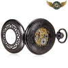Le Chronos Noir - Montre de Poche Mécanique Demi-Chasseur - Vue 7 - Gousset-heritage