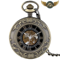 Le Chronos Squelette - Montre Gousset Mécanique Bronze Antique - Gousset-heritage