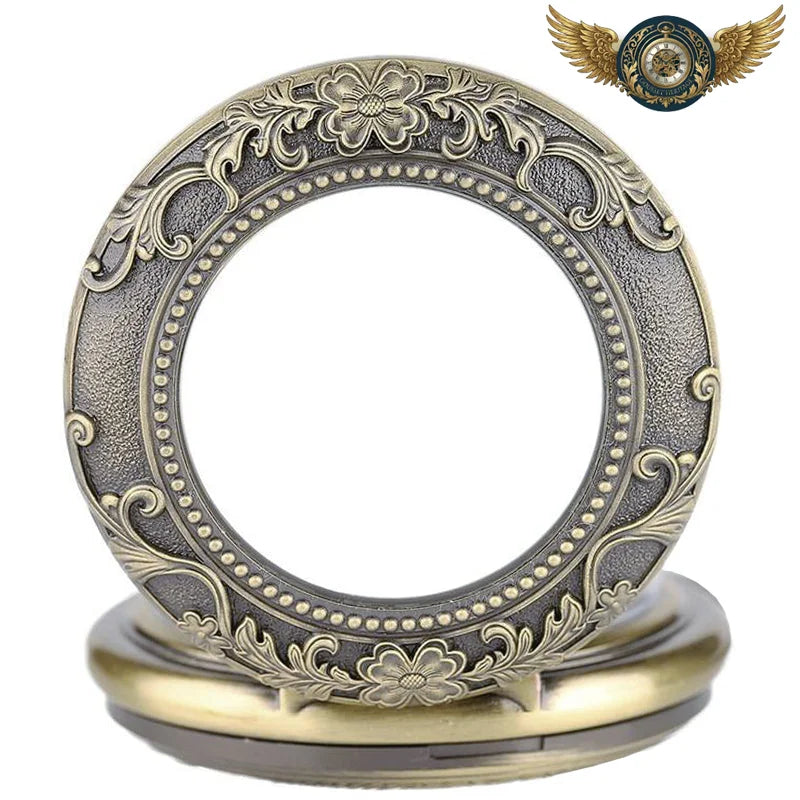 Le Chronos Squelette - Montre Gousset Mécanique Bronze Antique - Vue 3 - Gousset-heritage