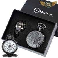 Le Compas Céleste - Montre Gousset Full-Hunter Noir Quartz - Gousset-heritage