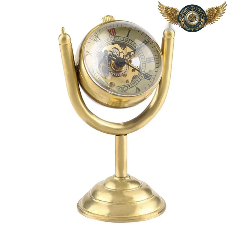 Le Curiositas - Montre Squelette Or Pivotante & Horloge de Cabinet - Vue 3 - Gousset-heritage