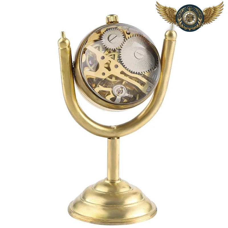 Le Curiositas - Montre Squelette Or Pivotante & Horloge de Cabinet - Vue 4 - Gousset-heritage
