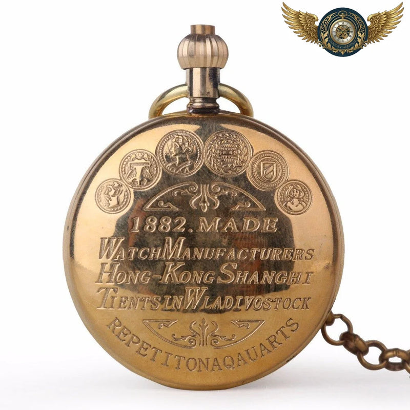 Le Dandy - Montre Gousset Full Hunter Mécanique Bronze Antique