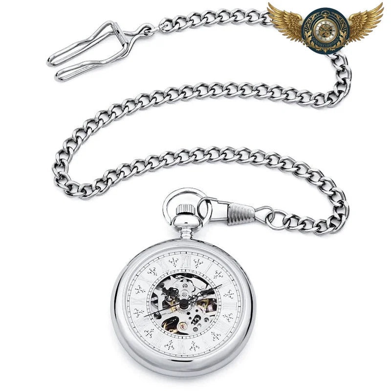 Le Dandy - Montre Gousset Mécanique Squelette Argentée - Vue 5 - Gousset-heritage