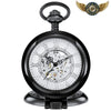 Le Dandy - Montre Gousset Mécanique Squelette Boîtier Chasseur - Noir - Gousset-heritage
