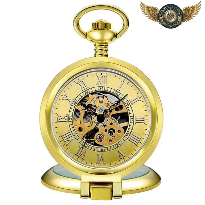 Le Dandy - Montre Gousset Mécanique Squelette Boîtier Chasseur - Or - Gousset-heritage