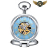 Le Dandy - Montre Gousset Mécanique Squelette Boîtier Chasseur - Bleu - Gousset-heritage