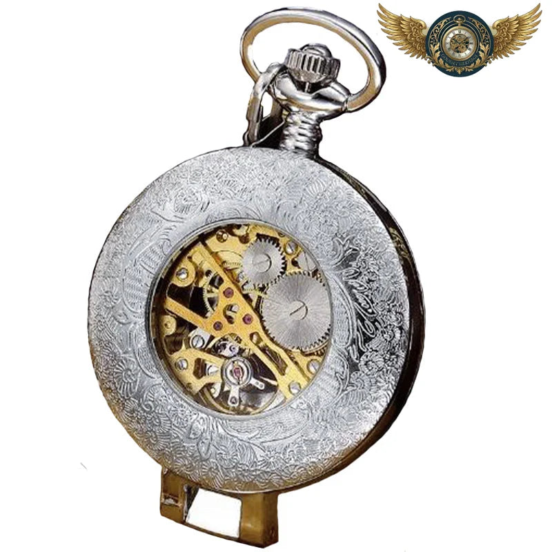 Le Dandy - Montre Gousset Mécanique Squelette Boîtier Chasseur - Vue 6 - Gousset-heritage