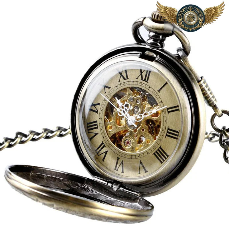Le Dandy - Montre Gousset Mécanique Squelette Bronze 47mm