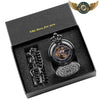 Le Dandy - Montre Gousset Mécanique Squelette Double Chasseur Noir - Vue 1 - Gousset-heritage
