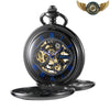 Le Dandy - Montre Gousset Mécanique Squelette Double Chasseur Noir - Vue 2 - Gousset-heritage