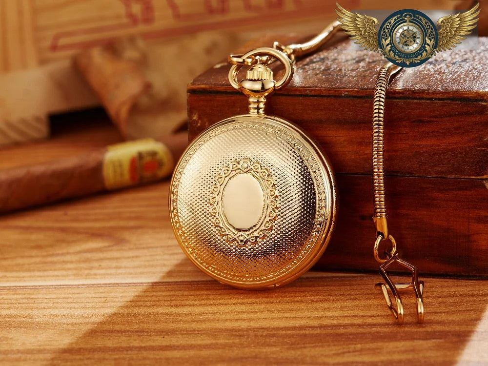 Le Dandy - Montre à Gousset Automatique Squelette Boîtier Chasseur Or - Vue 6 - Gousset-heritage