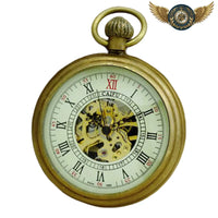 Le Dandy - Montre de Poche Squelette Mécanique Bronze Hunter - Gousset-heritage