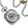 Le Dandy Argenté | Montre Gousset Mécanique Forme Coussin Open-Heart - Vue 4 - Gousset-heritage
