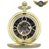 Le Dandy Audacieux - Montre Gousset Mécanique Squelette Dorée - Vue 1 - Gousset-heritage
