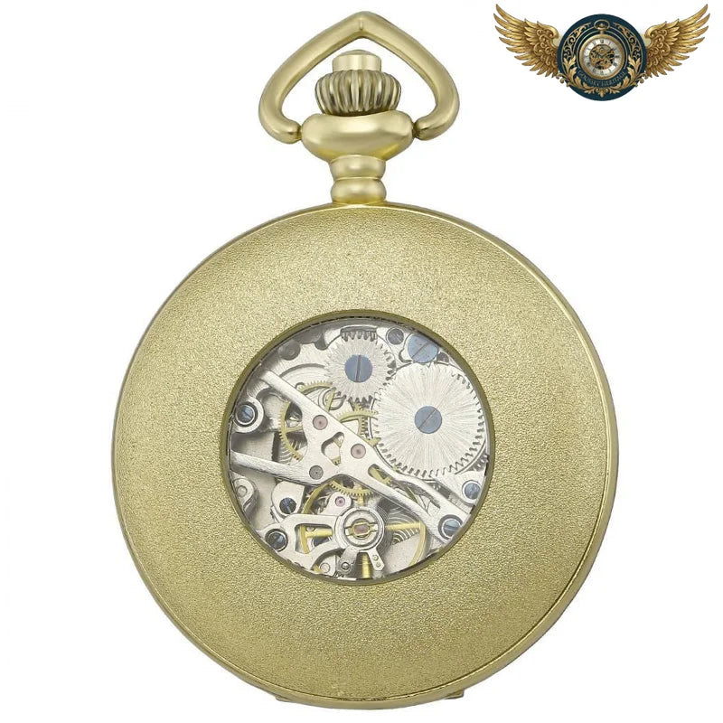 Le Dandy Audacieux - Montre Gousset Mécanique Squelette Dorée - Vue 3 - Gousset-heritage