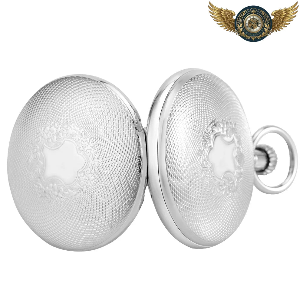 Le Dandy Automatique | Montre Gousset Squelette Chasseur Argent - Vue 5 - Gousset-heritage
