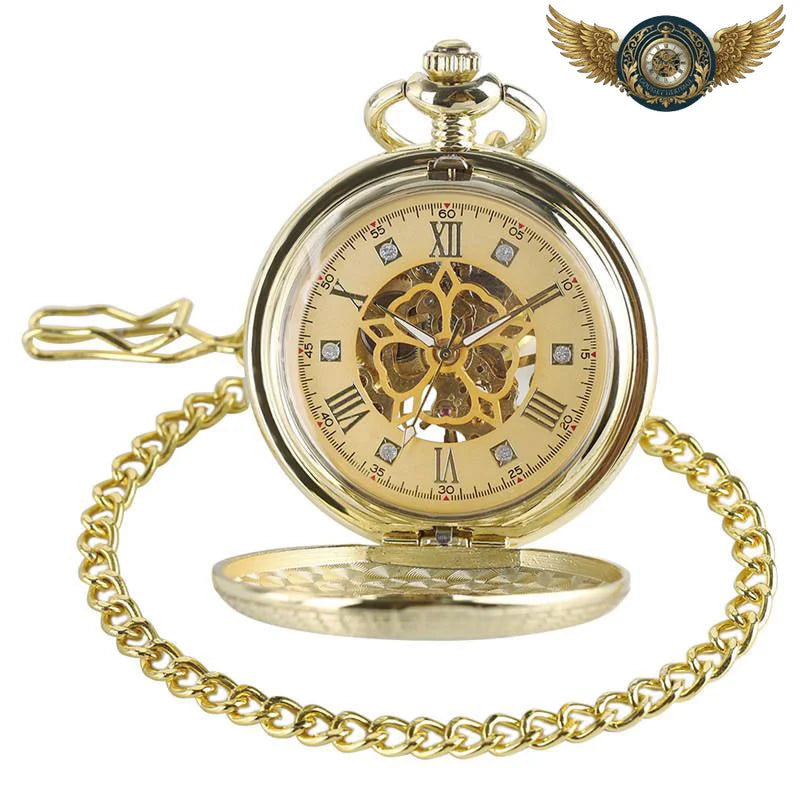 Le Dandy Céleste - Montre Gousset Demi-Hunter Mécanique Or - Vue 2 - Gousset-heritage