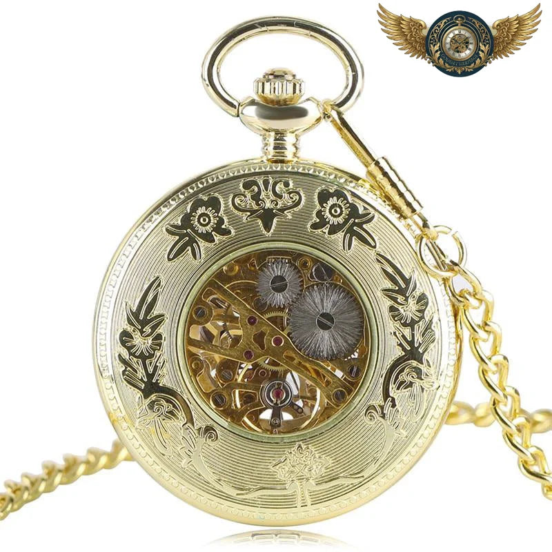 Le Dandy Céleste - Montre Gousset Demi-Hunter Mécanique Or - Vue 3 - Gousset-heritage